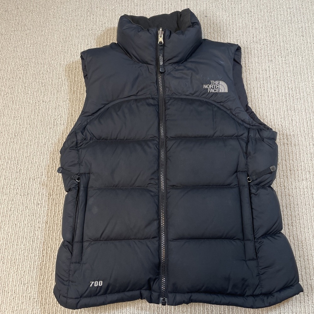 Vintage The North Face Womens XS Retro Nuptse 700 Puffer Vest Goose Down Black